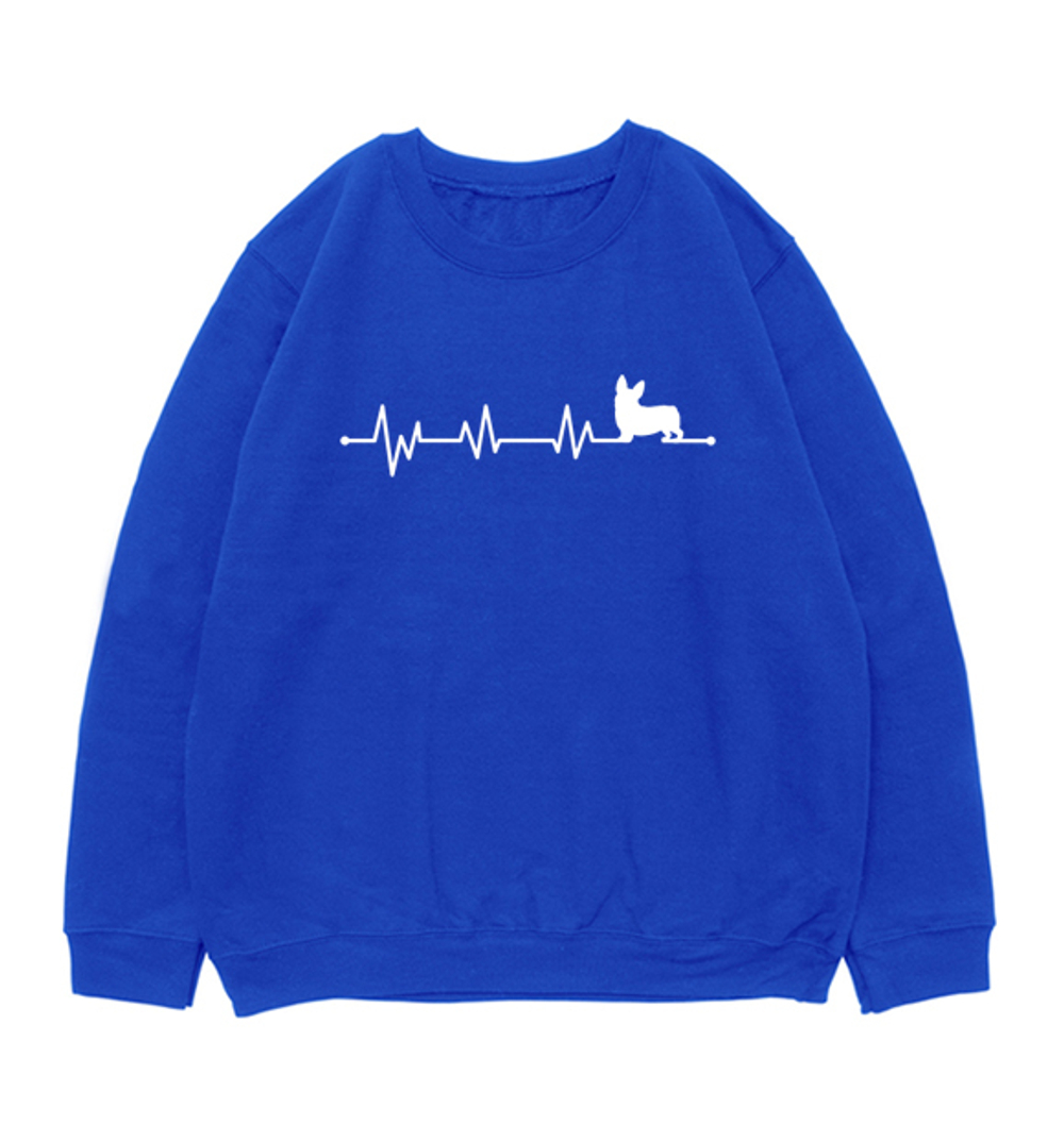Свитшот "Корги - сердечный ритм"