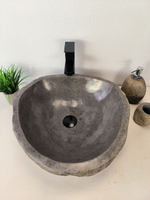 Раковина из речного камня RS-65996 48х46х15 из натурального камня