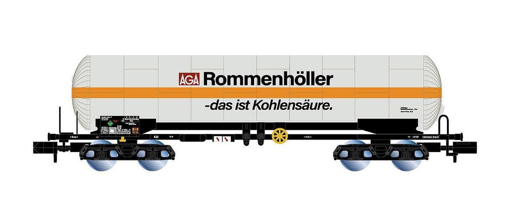 Изотермическая цистерна Rommenhäller, 4-х осн., DB
