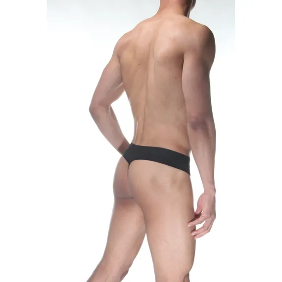 Мужские трусы стринги черные Don Moris DM102152