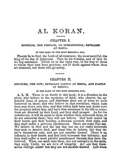 The Koran, commonly called the Alkoran of Mohammed | George Sale