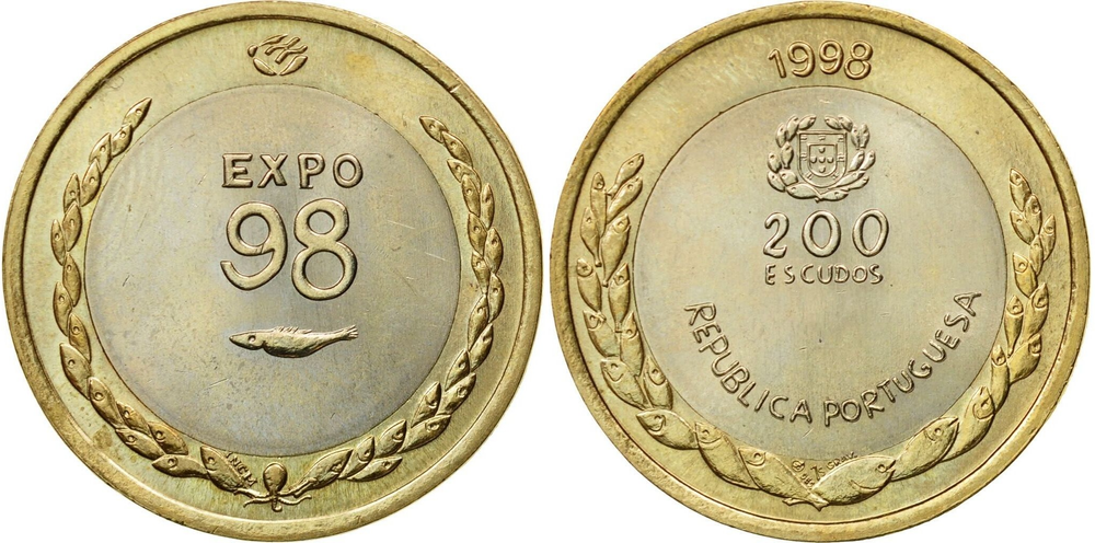Португалия 200 эскудо, 1998 Международный год океана - ЭКСПО, 1998