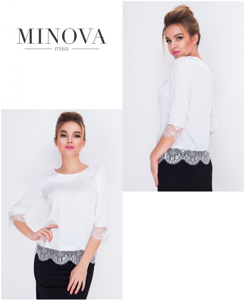 Блуза 1056-молочный Minova