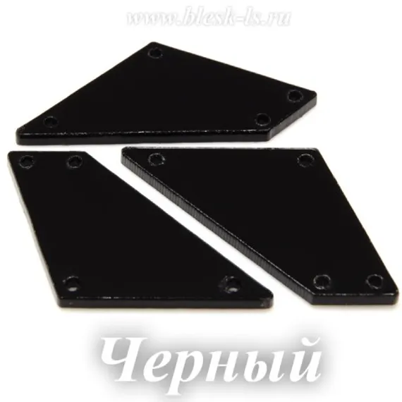 Пришивное акриловое зеркало #20, Черный #20