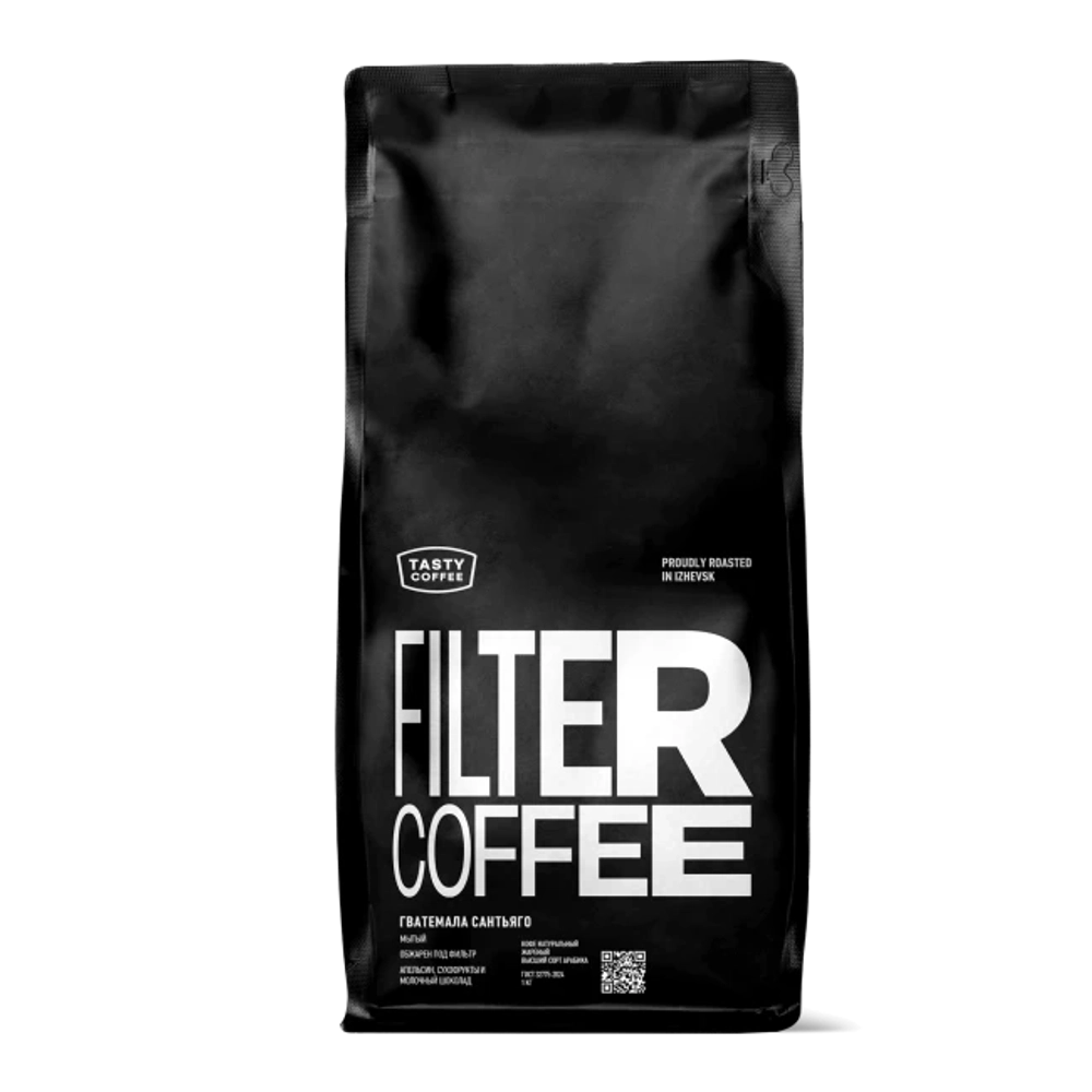 Кофе в зернах Tasty Coffee Гватемала Сантьяго, 1 кг