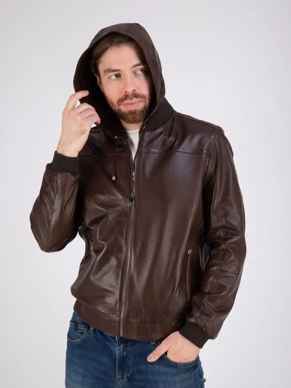 Куртка кожаная из натуральной кожи