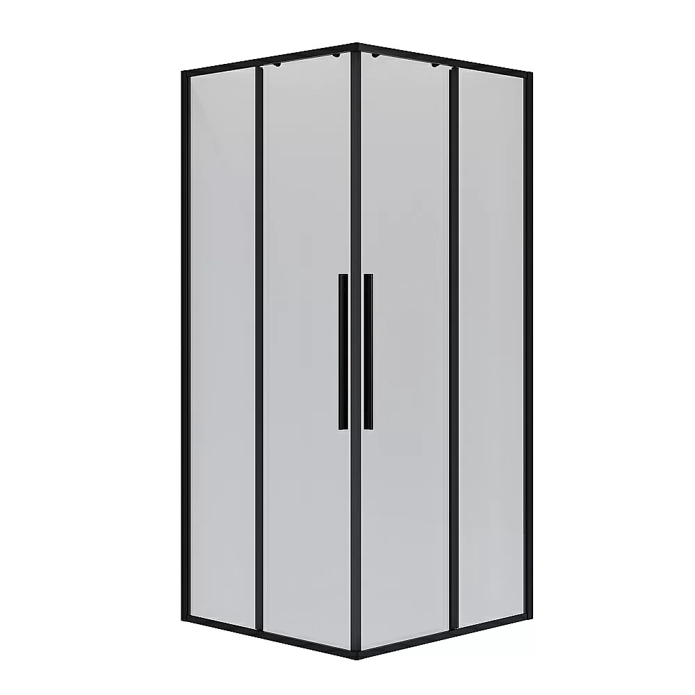 Душевой уголок Niagara Nova NG-6823-34BLACK 90х90 стекло прозрачное/профиль черный матовый