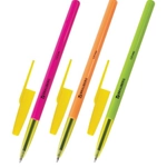 Ручка шариковая Brauberg «Color» пишущий узел 1мм корпус АССОРТИ синий стержень (24)