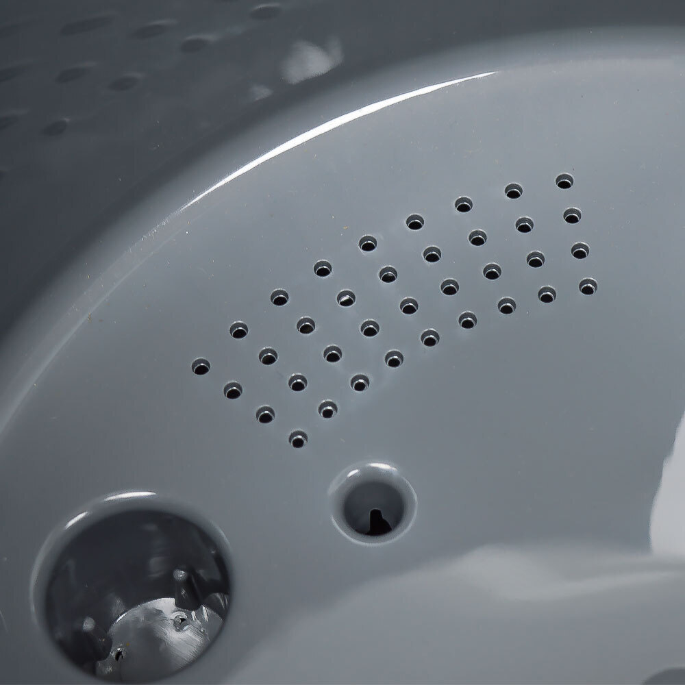 Горшок цветочный Desert 11,2л с дренажной вставкой, d265мм, h258мм (серый)