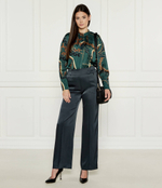 Сатиновая рубашка Marc Cain - темно-зеленый (XC 51.25 W64)