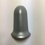 Наружный угол к плинтусу "Cezar" 401 Алюм. текст.