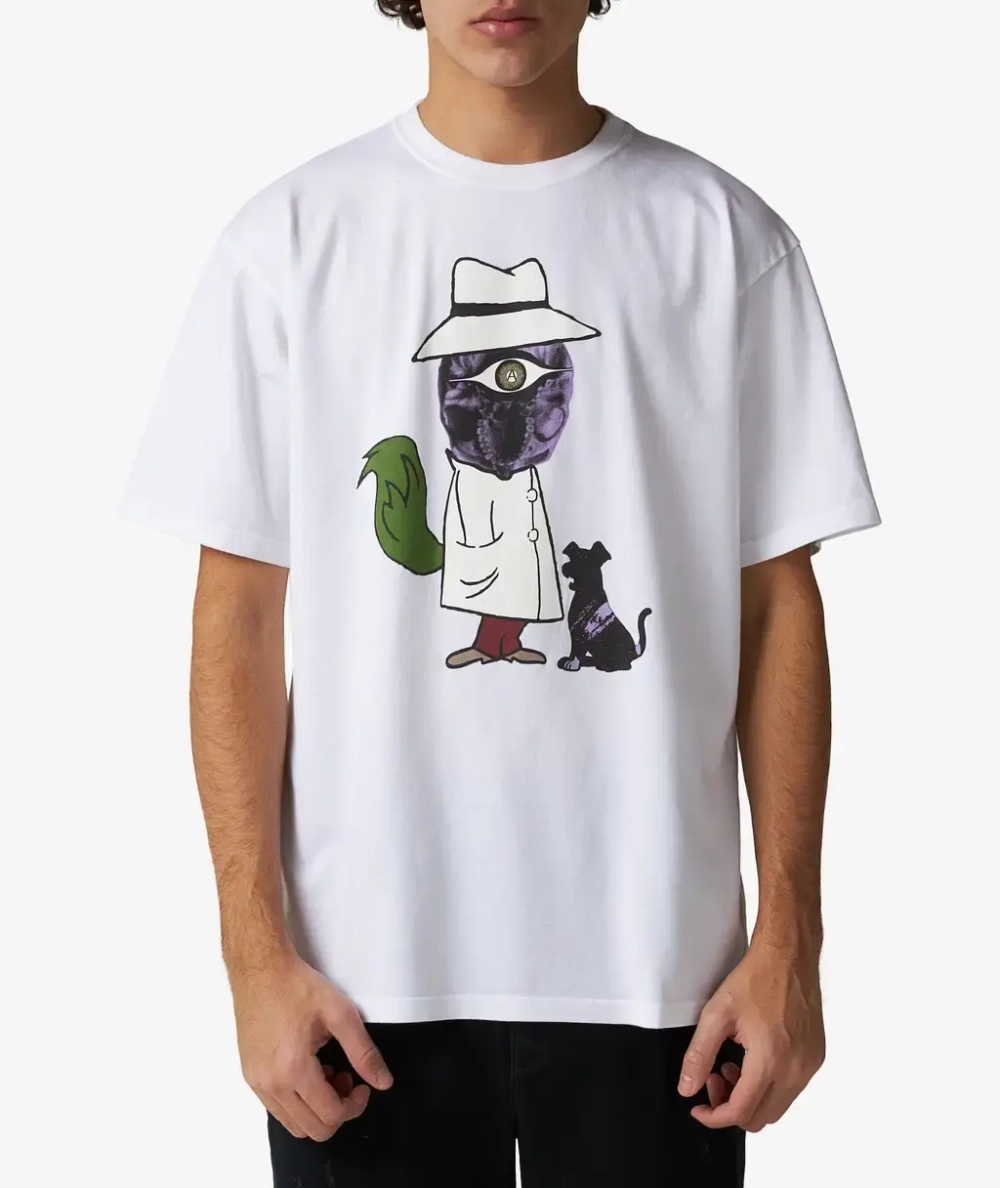 UNDERCOVER ФУТБОЛКА БЕЛАЯ С ПРИНТОМ