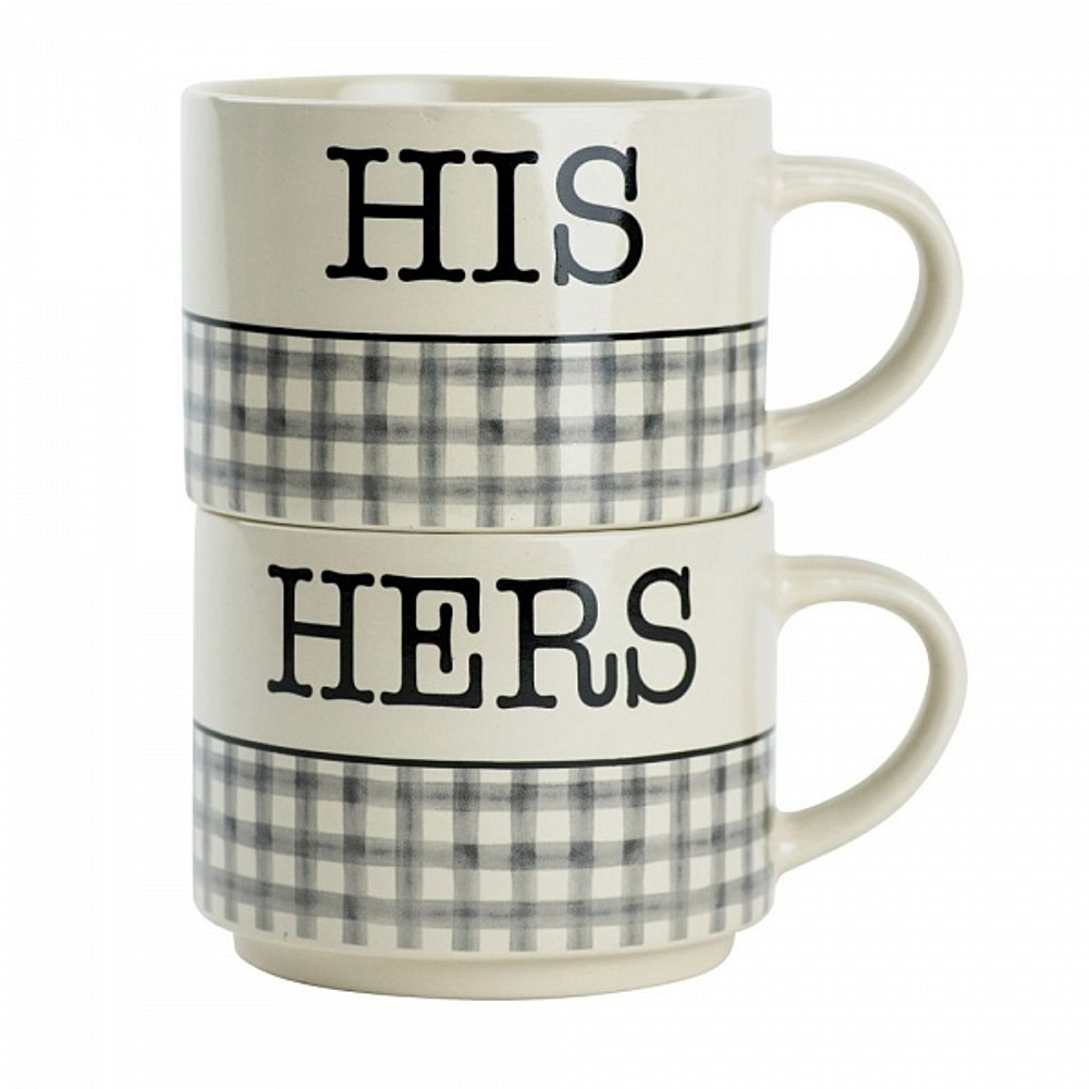 Набор кружек 2шт 530мл Boston Warehouse His/Hers