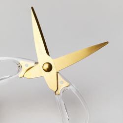 КУХОННЫЕ НОЖНИЦЫ ЦВЕТ АЙВОРИ, ТИТАНОВОЕ ПОКРЫТИЕ ЛЕЗВИЯ, 20,5СМ (МАЛ=12ШТ)