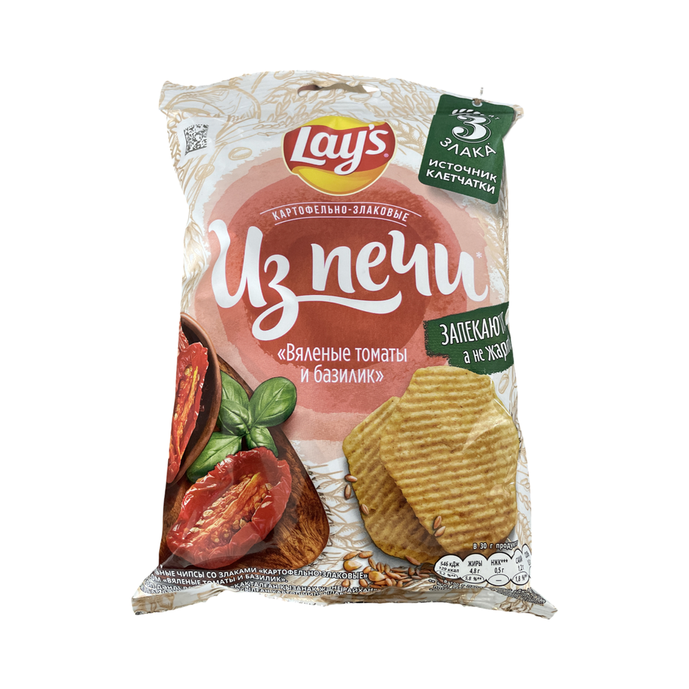 Lays из печи "Вяленые томаты и базилик" 81гр