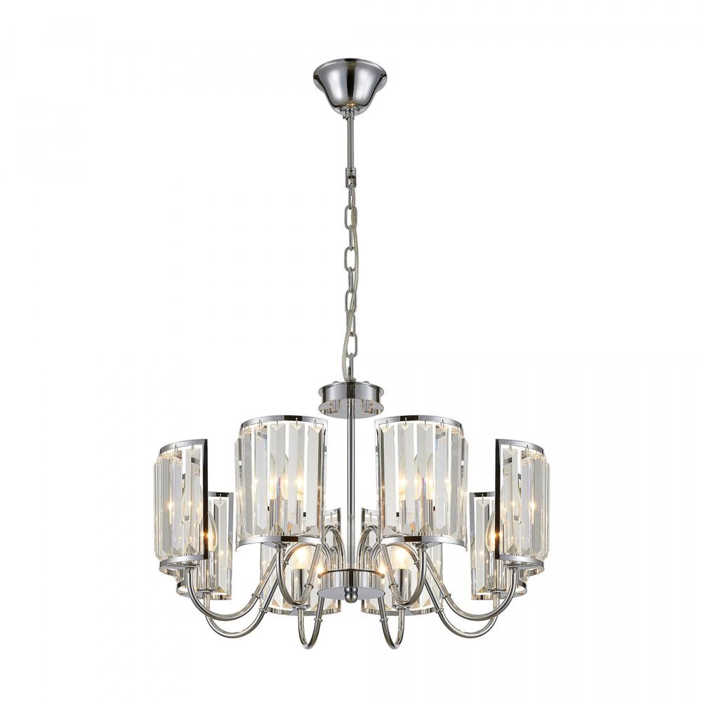 Citilux Грета CL333181 Люстра хрустальная подвесная Хром