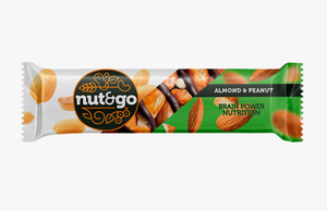 БАТОНЧИК NUT&GO МИНДАЛЬ АРАХИС С АРАХИСОВОЙ ПАСТОЙ 36ГР