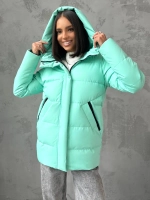 Куртка весенняя удлиненная с капюшоном