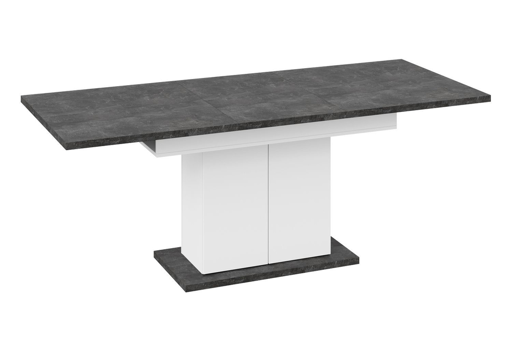 Стол кухонный обеденный раздвижной Белый, Дюна_32, 85х150,4х77 см