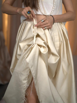 Юбка-платье из тафты 100% натуральный шелк