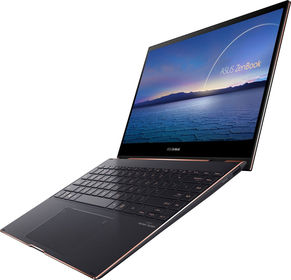 Ноутбук-трансформер Asus ZenBook Flip S UX371EA-HL135R Black Core i7-1165G7/16G/1Tb SSD/13,3"; UHD OLED Touch/WiFi/BT/NumberPad/Win10 Pro + Stylus 90NB0RZ2-M03460