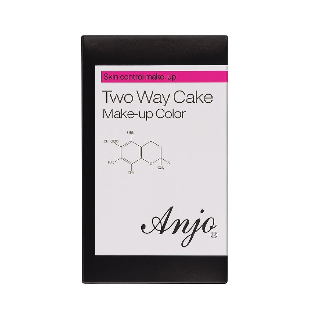 *Anjo Professional Two Way Cake Make-up Color №23 True Beige Пудра для лица компактная № 23 настоящий бежевый, 13 гр