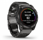 Смарт-часы GARMIN Fenix 7X PRO Sapphire Solar Edition Титановый угольно-серый корпус с DLC-покрытием и титановым браслетом (010-02778-30)