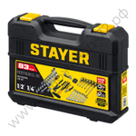 STAYER UNIVERSAL 83, 83 предм., (1/2″+ 1/4″), универсальный набор инструмента, Professional (27710-H83)