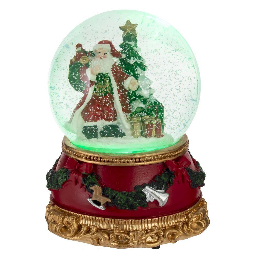 GAEM Фигурка декор в стекл шаре "Дед Мороз", D 9.5 см, L9,5 W9,5 H14 см