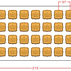 977 | Форма для шоколадных конфет "Корона" (275*175мм)