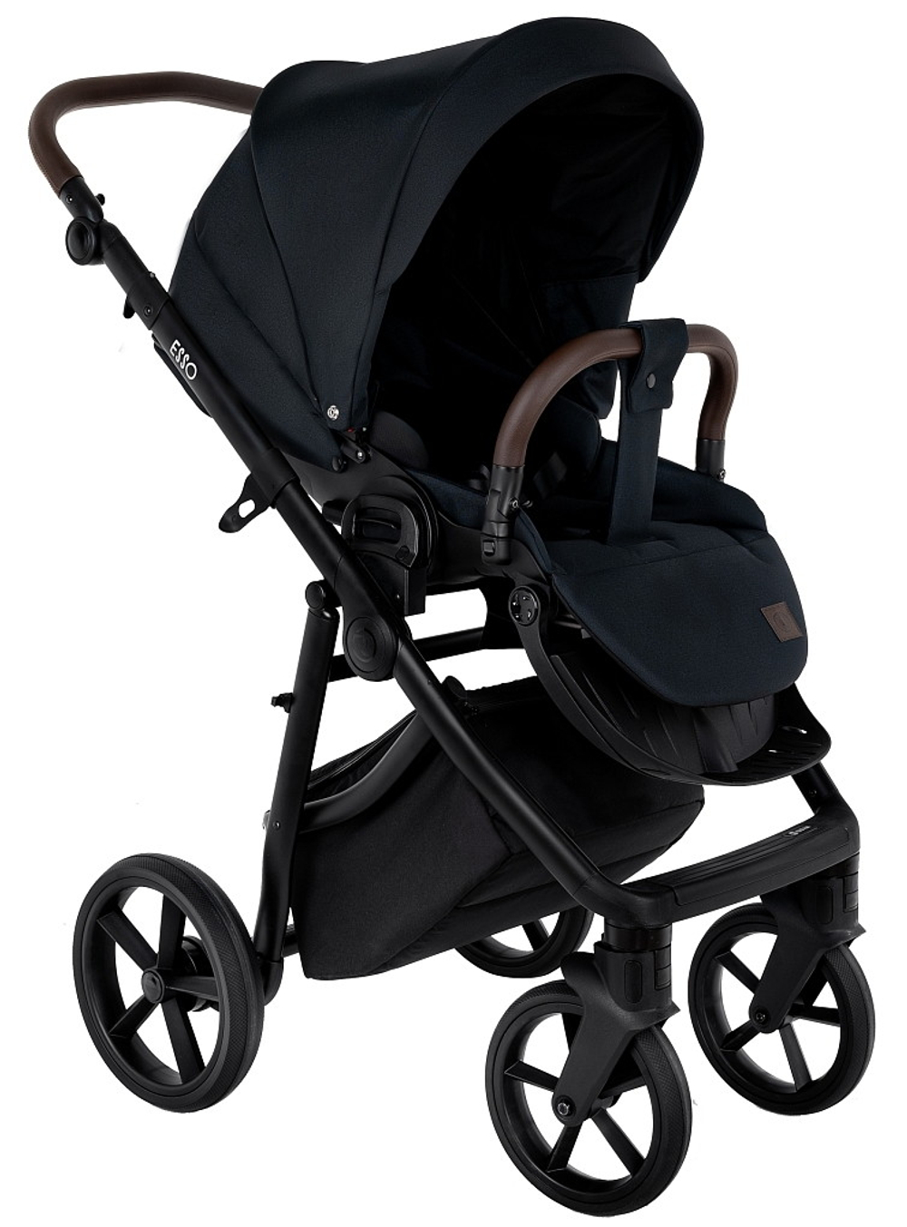 Детская коляска Roan Esso 2 в 1 ESS111/1 Caviar/Black