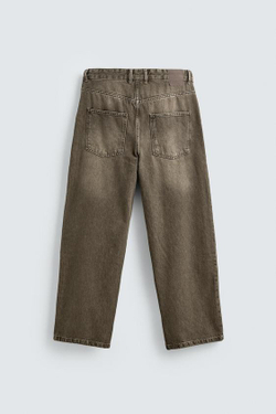 ZARA ДЖИНСЫ BAGGY FIT, ХАКИ