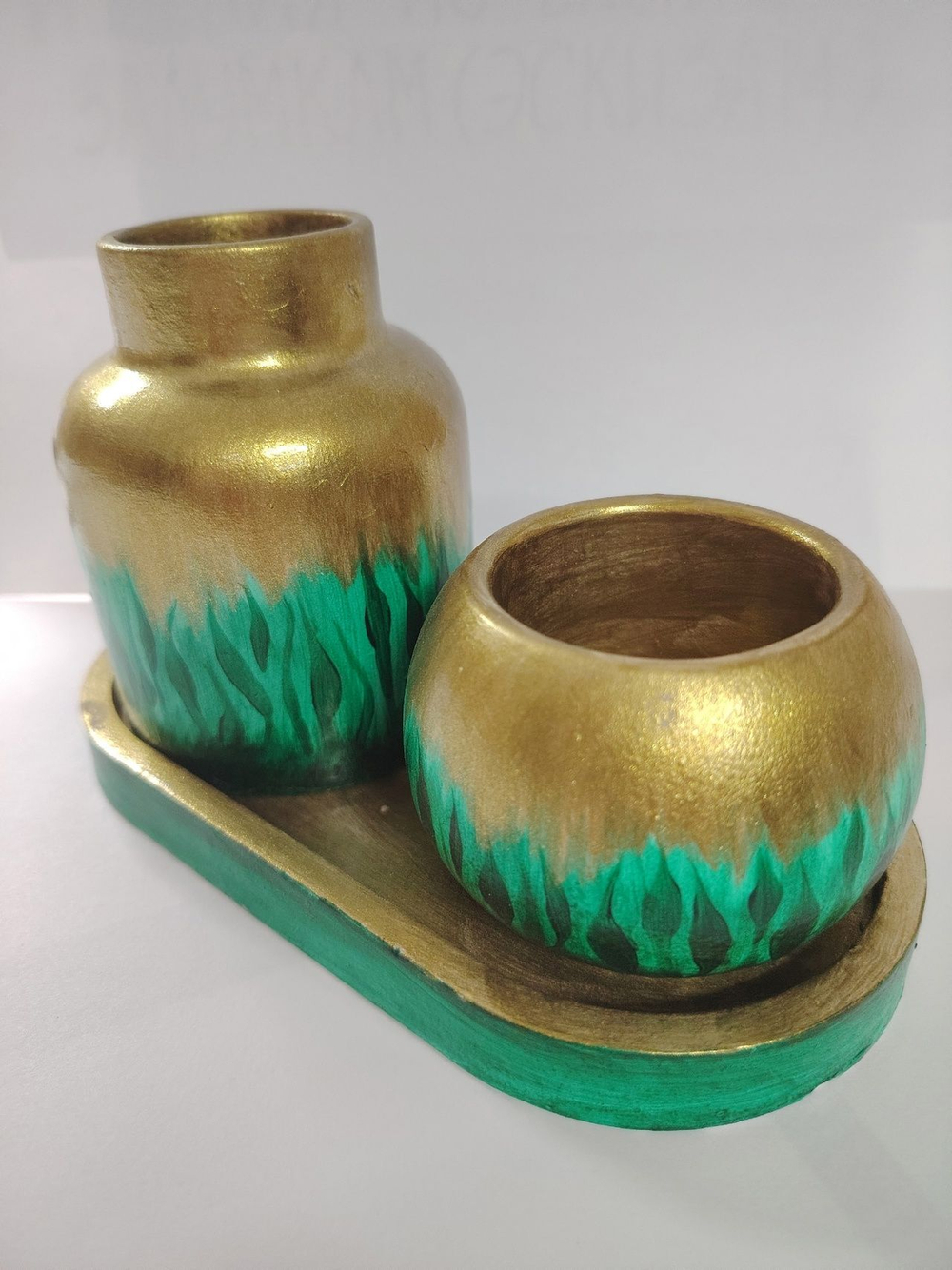 Комплект Вазочка,подсвечник,подставка