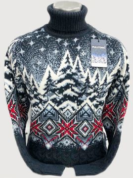 p-p 56-60. Pulltonic из шерсти и кашемира "Елочный орнамент". BATAL