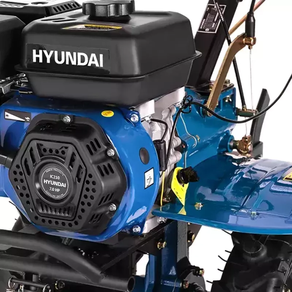Бензиновый мотоблок  Hyundai T 1300 с комплектом колес