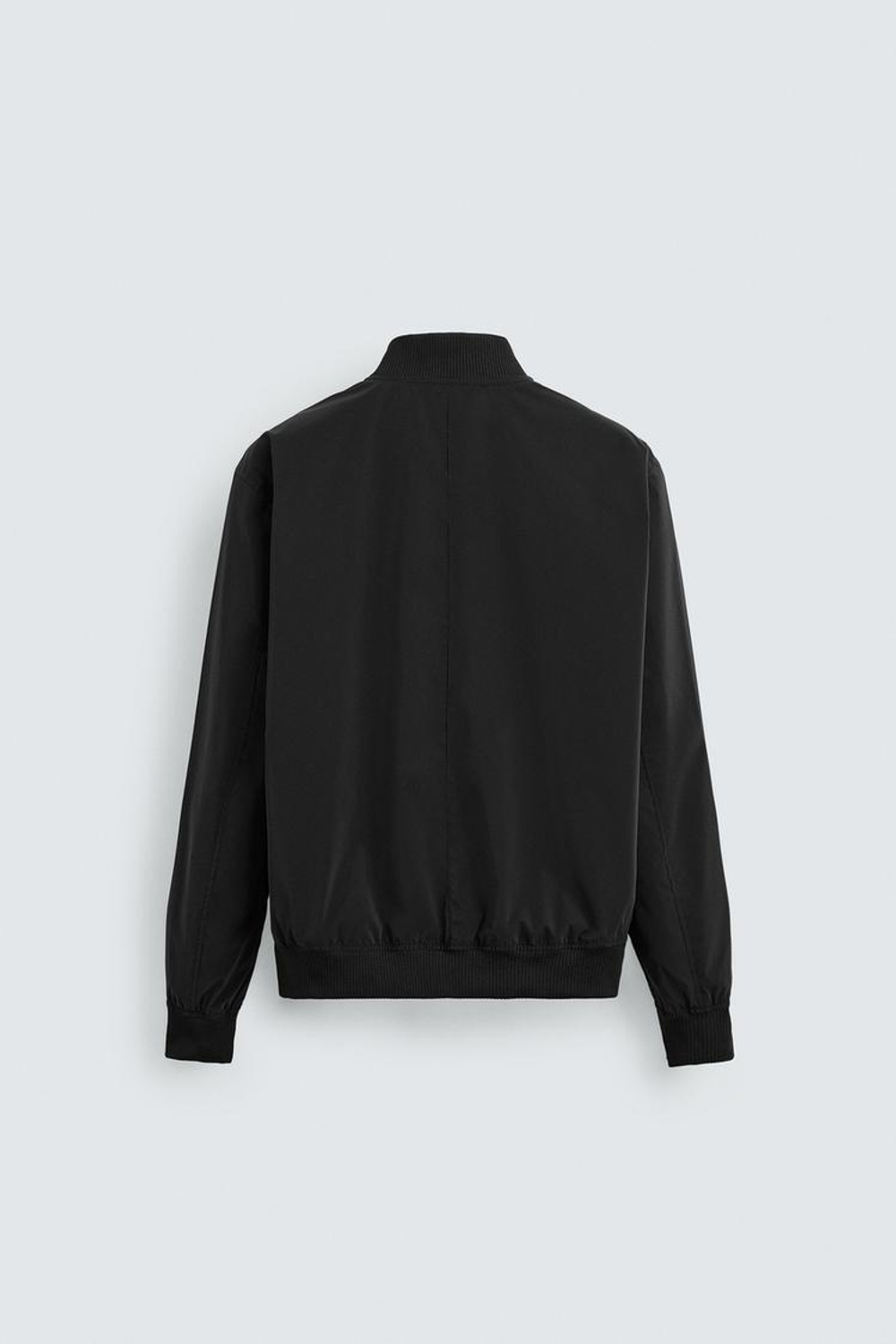 ZARA ЛЕГКАЯ КУРТКА-БОМБЕР, ЧЕРНЫЙ