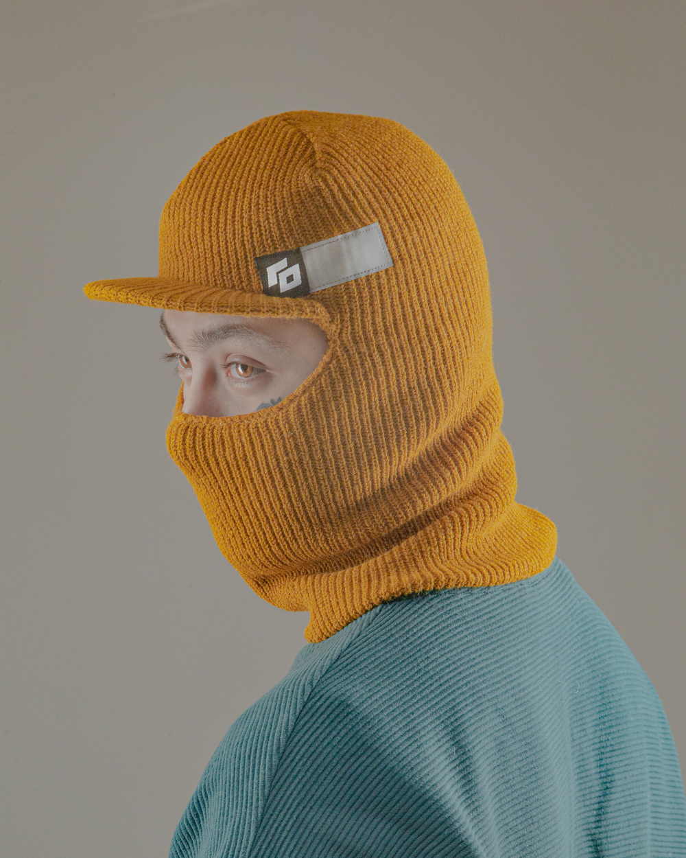 Шапка Fisherman Balaklava GO горчичный