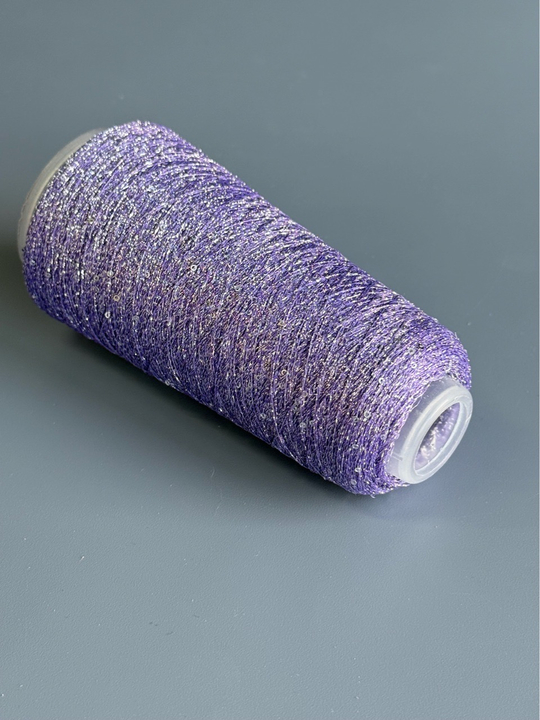 Пряжа Siyue Lurex Sequins пайтка 1,5 мм (51/сирень), 1800м/50гр