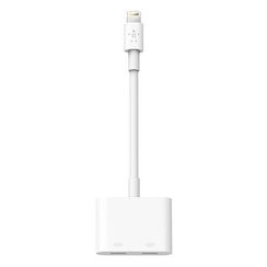 Переходник Belkin Lightning Audio + Charge RockStar (F8J198/F8J198btWHT) White