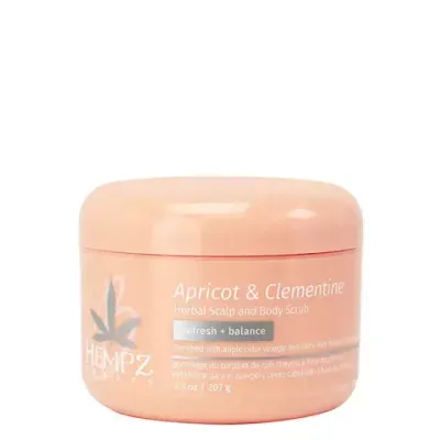 Скраб для кожи головы и тела абрикос и клементин HEMPZ Apricot & Clementine Herbal Scalp & Body Scrub 207 гр