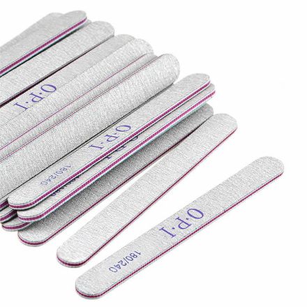 OPI Пилки для ногтей 180/240 грит Прямые, 25шт