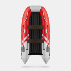 Надувная лодка GLADIATOR E350S красно-белый