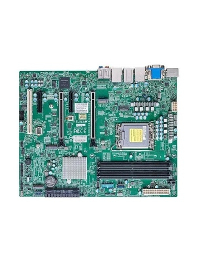 Supermicro MBD-X13SAE-F-B, 1xLGA1700,W680,4xDDR5 DIMM,2PCI-Ex16,3xM.2-PCI-E,8SATA3 RAID 0/1/5/10,7.1-ch,1x1000 Мбит/с,1х2500 Мбит/с,IPMI,4xUSB 2.0,VGA,DVI,HDMI,DisplayPort,ATX