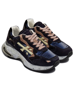 Кожаные кроссовки SHARKYD Premiata - темно-синий(SHARKYD)