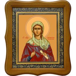 Хариесса Коринфская мученица. Икона на холсте.
