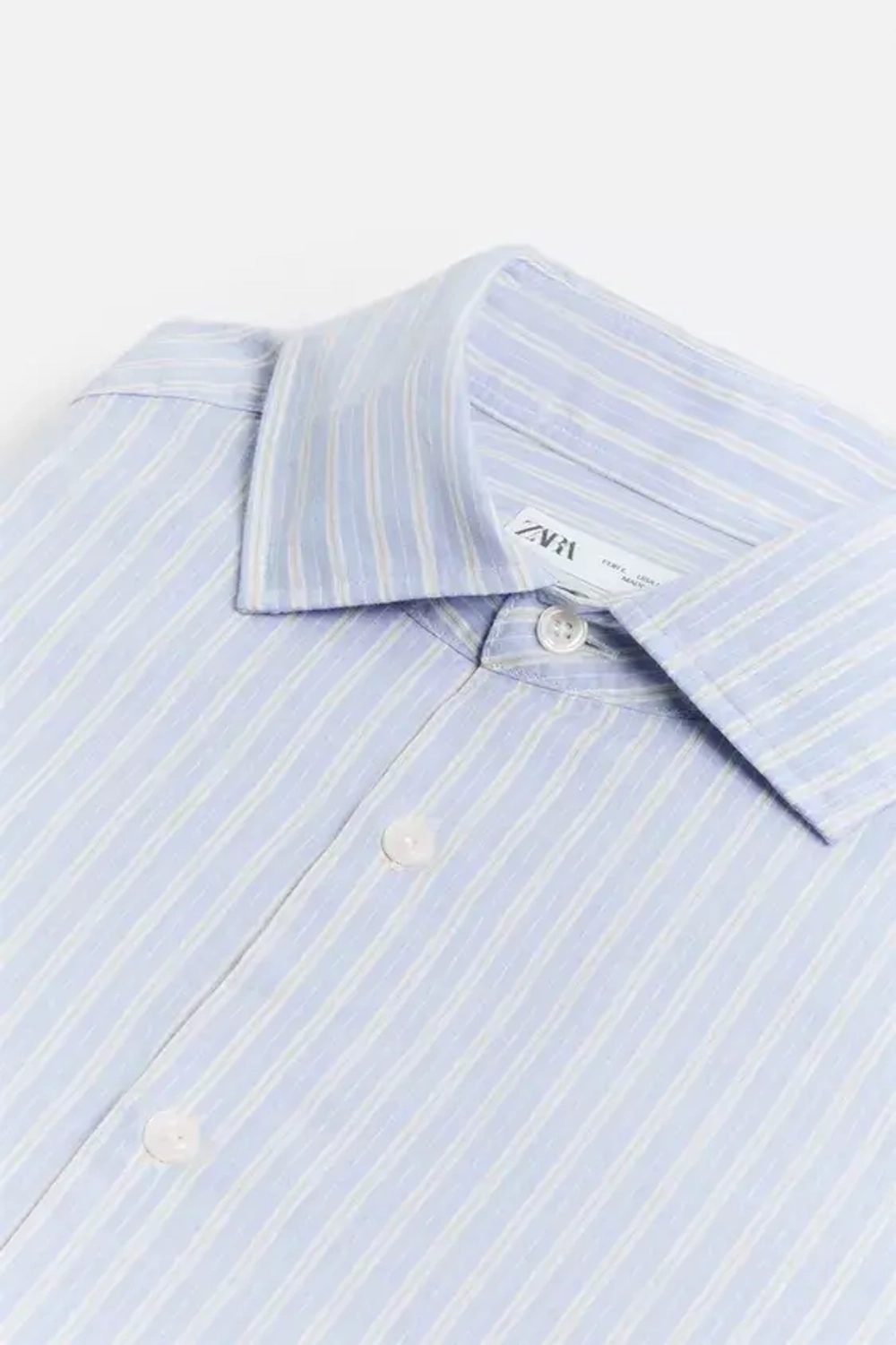 ZARА РУБАШКА ИЗ ТВИЛА В ПОЛОСКУ, ПОЛОСКИ