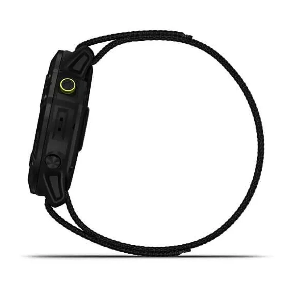 Часы для экстремальных видов спорта Garmin Enduro титановый корпус с угольно-серым DLC-покрытием и черный нейлоновый ремешок UltraFit 010-02408-01