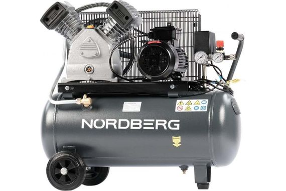 Компрессор поршневой с ременной передачей 380В, ресив. 50л, 420л/мин NORDBERG NCP50/420