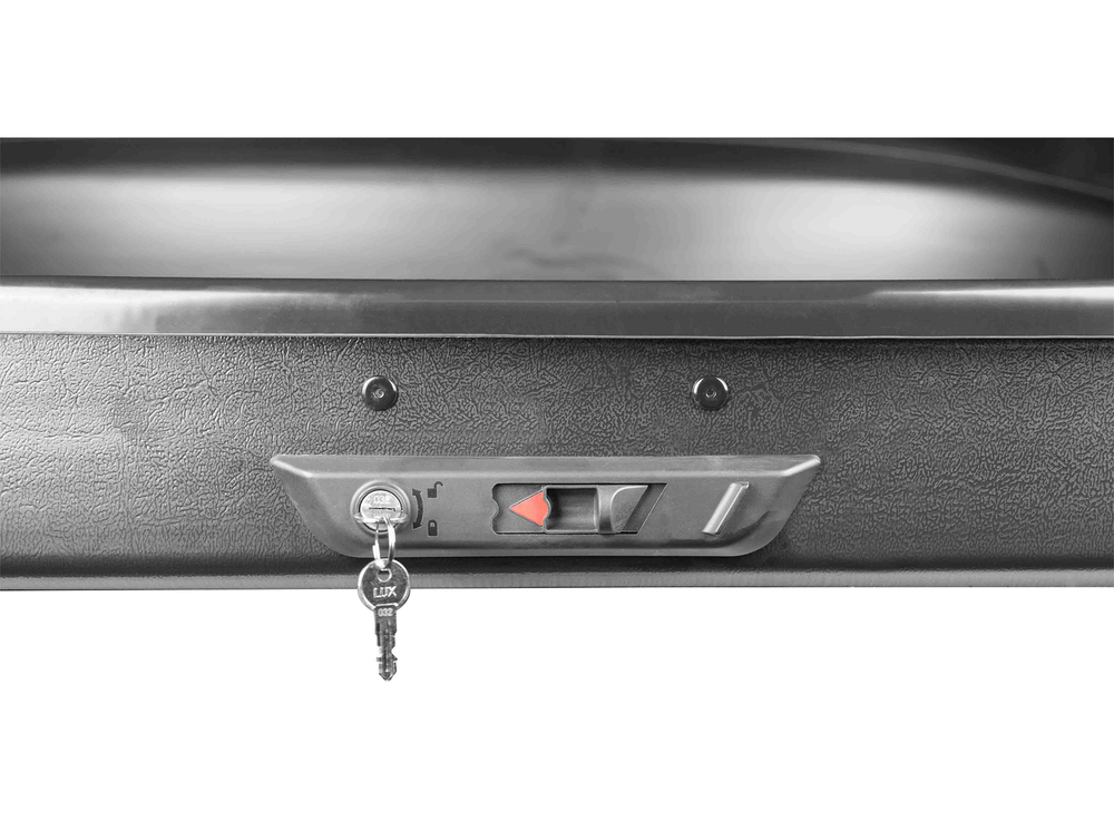 Автобокс на крышу LUX TAVR 197 (520 литров) серый матовый