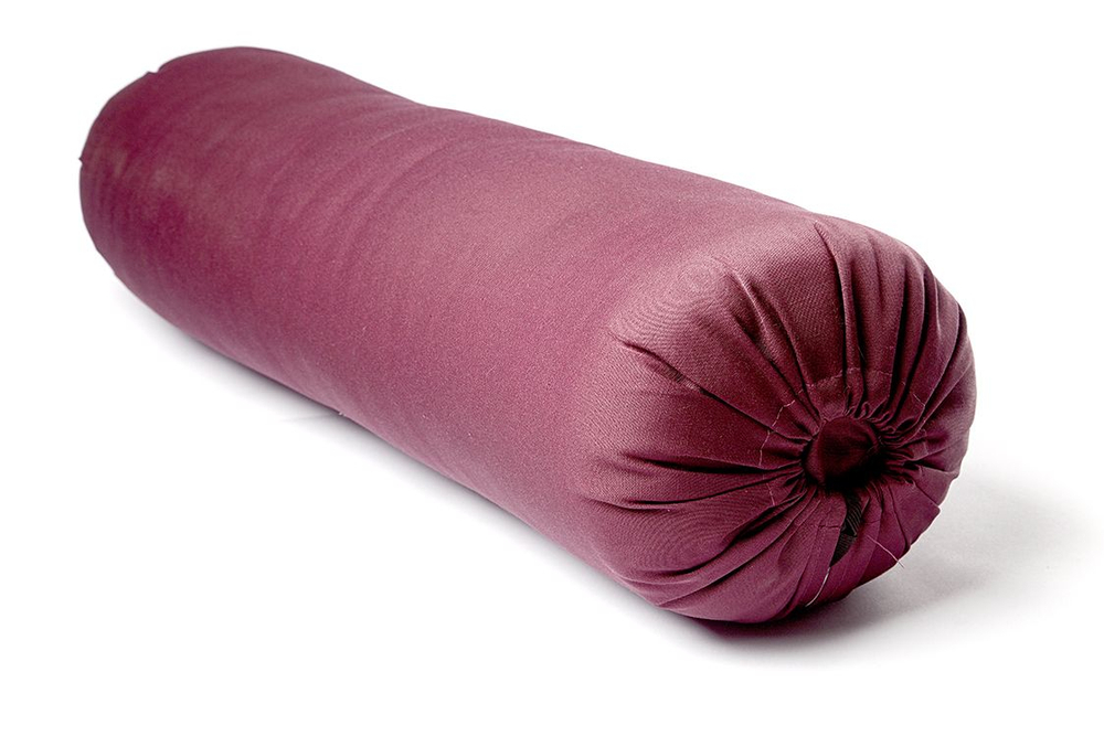 Болстер для йоги Айенгара шерстяной с хлопковым чехлом 75см Рамайога